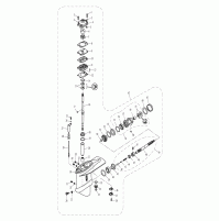 LOWER CASING & DRIVE I - 2 Strock for T40J